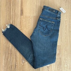 Ag Adriano Goldschmied Blue Skinny Jeans